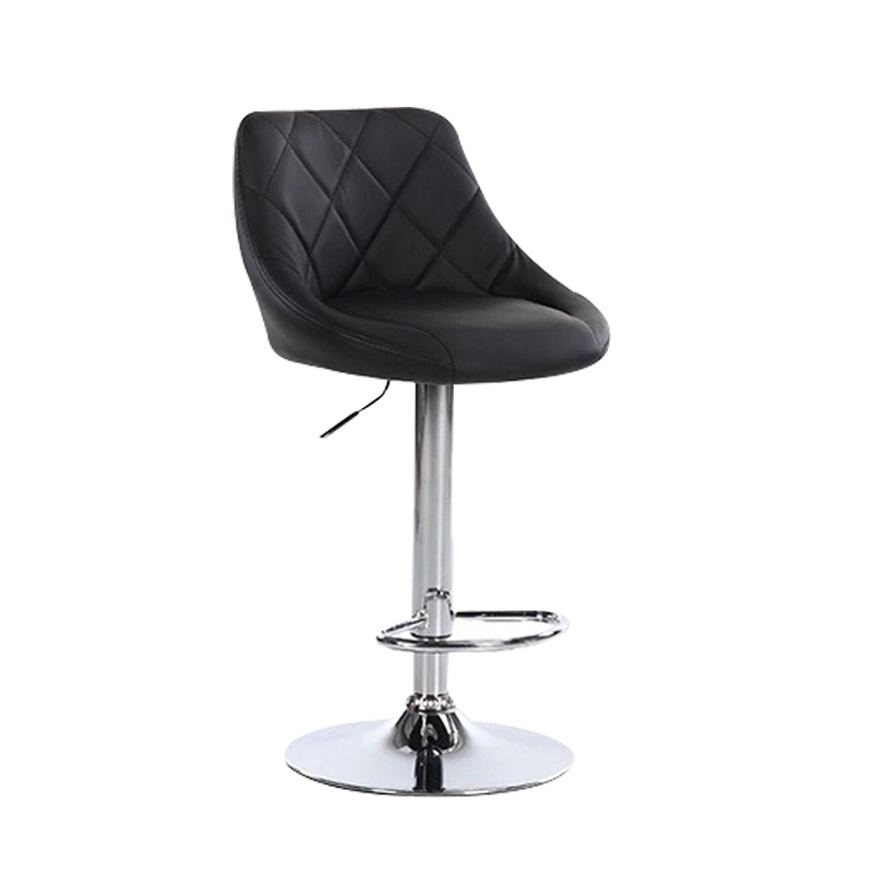 [理政]办公椅 办公家具 前台椅 旋转可升降椅 吧台椅 柜台金属接待椅 家用吧椅 客户高脚皮质吧椅 吧台凳