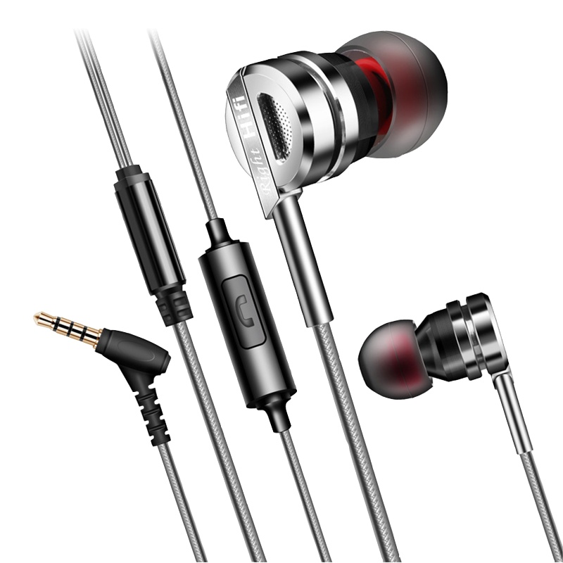 艾普奇 DM9入耳式耳机有线高音质K歌手机电脑重低音炮监听带麦降噪魔音适用vivo华为oppo苹果安卓直播吃鸡通用耳塞