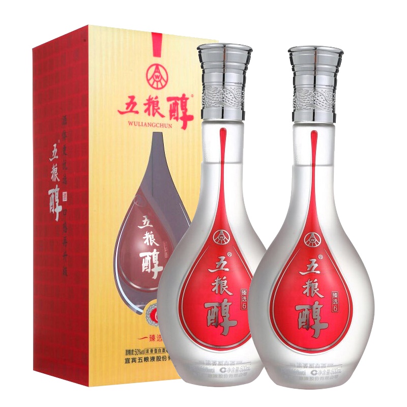 五粮液股份 五粮醇臻选6 50度 500ml*2瓶 浓香型白酒