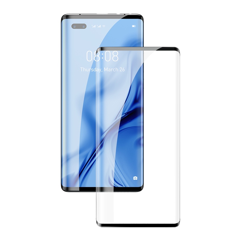 倍思0.15mm全屏曲面抗爆软膜保护膜 (两片装) 华为Mate40 Pro/Pro+