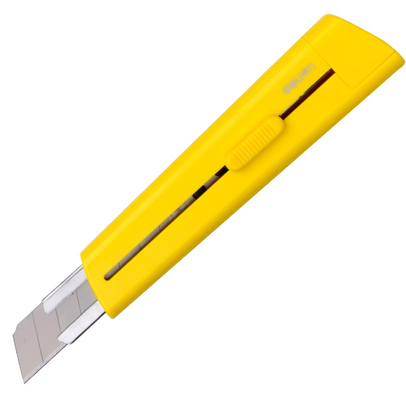 得力(deli)2040彩色美工刀大号美术刀自动锁定刀头裁纸刀
