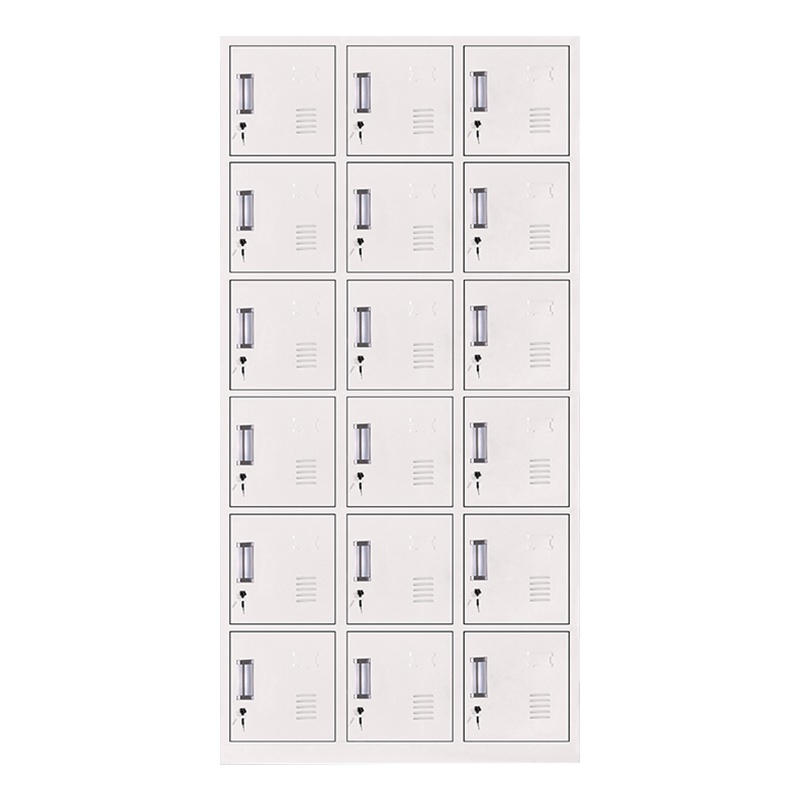 铭威盾钢制办公文件柜铁皮柜矮柜资料密码带锁凭证档案员工储物更衣柜子十八门更衣柜