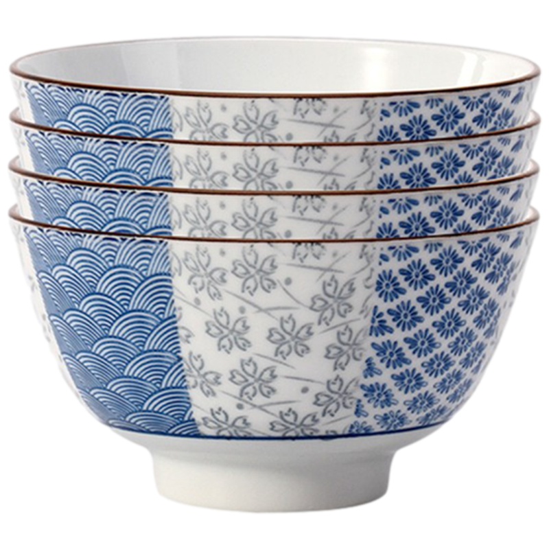 贝瑟斯 中式如意系列陶瓷米饭碗圆形餐盘菜盘餐具