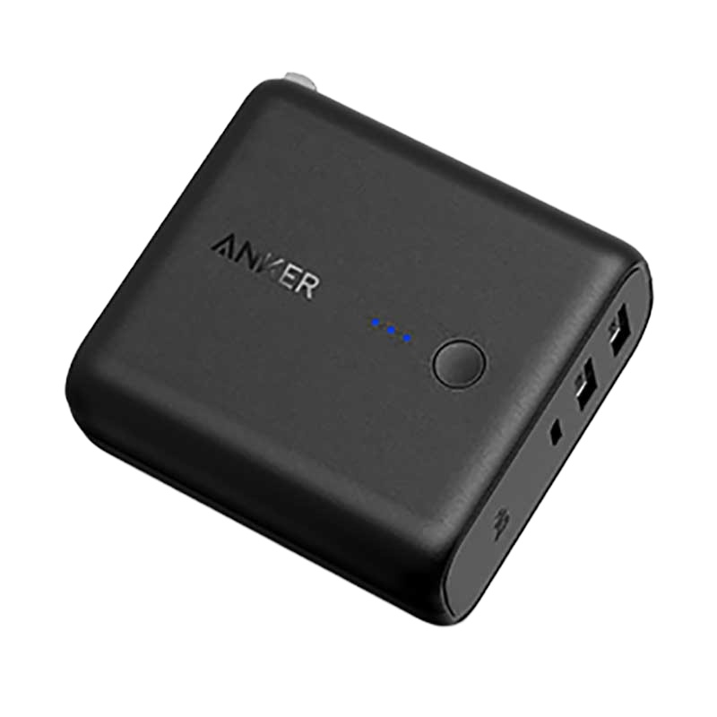 Anker超级充移动电源&充电器二合一(黑色)5000mAh 适用于苹果充电器 出门更省心