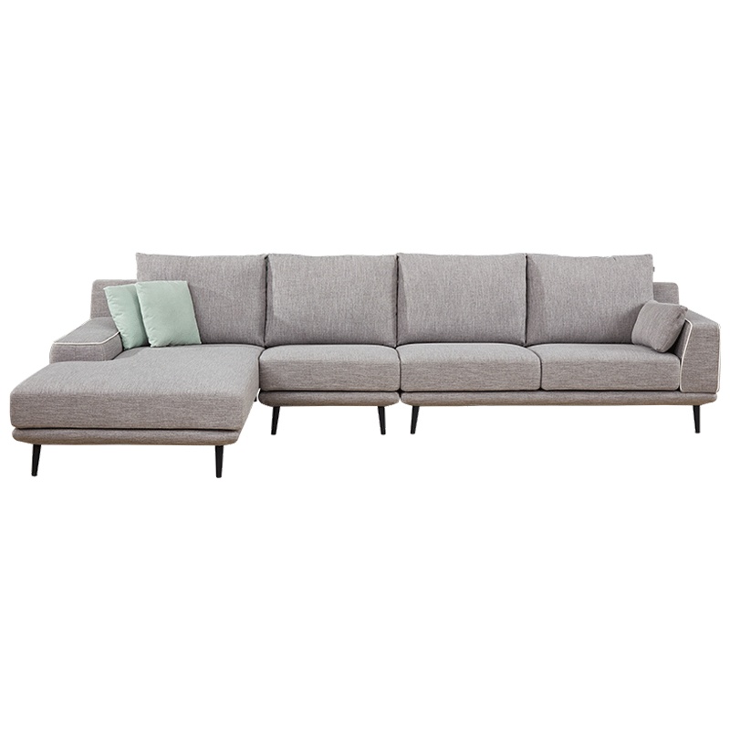 全友家居 沙发 现代简约布艺沙发客厅家具组合转角棉麻沙发可拆洗 102279