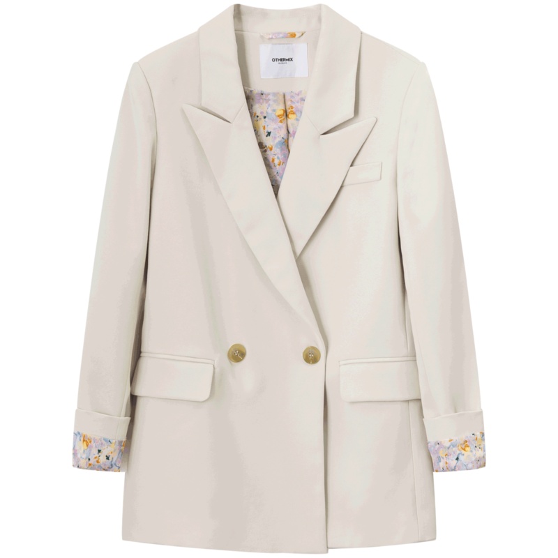 OtherMix炸街小西服橙IP联名女2021年新款初春英伦风休闲西装外套