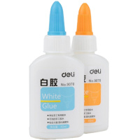 得力9070 40ML可洗学生手工DIY白胶/白胶水 12支装