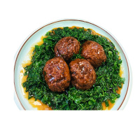 老戚浦河鲀鱼肉圆4只装红烧狮子头真空包装熟食下饭
