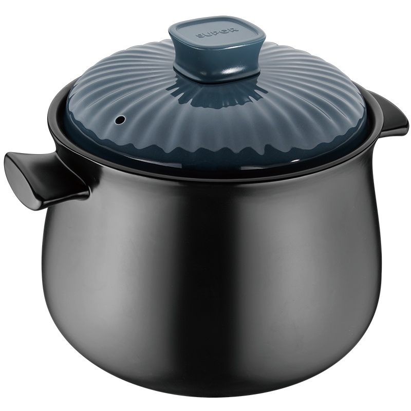 苏泊尔(SUPOR)砂锅炖锅家用欢喜系列燃气煲汤沙锅陶瓷煲石锅煲仔饭煤气灶专用大小号 0.7L炖盅 EB07SAT01