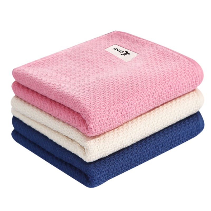 三利 精梳棉纱布网织面巾33×74cm AB版潮款毛巾 单条装