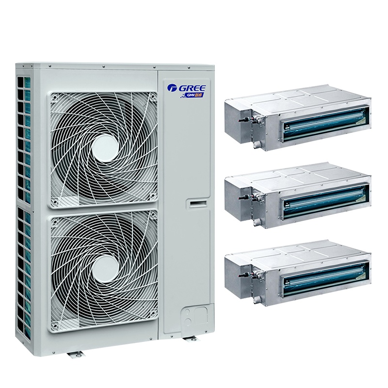格力(GREE)中央空调5匹一拖三套组 双缸变容压缩机节能省电 变频多联风管嵌入空调 智睿系列 GMV-H120WL/C