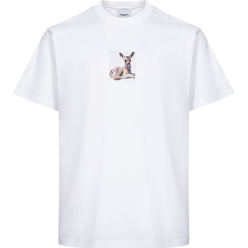 BURBERRY 博柏利 男士棉质宽松版圆领短袖T恤 80223701