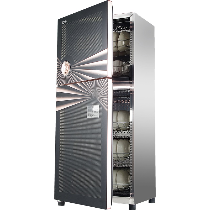 圣托（Shentop）双室独立控制立式消毒柜 家用安全双重杀菌 饭店茶水间商用消毒碗柜 ZTD138-A7