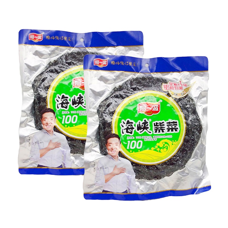 阿一波紫菜100克无沙海鲜紫菜干货煲汤凉拌含调料包