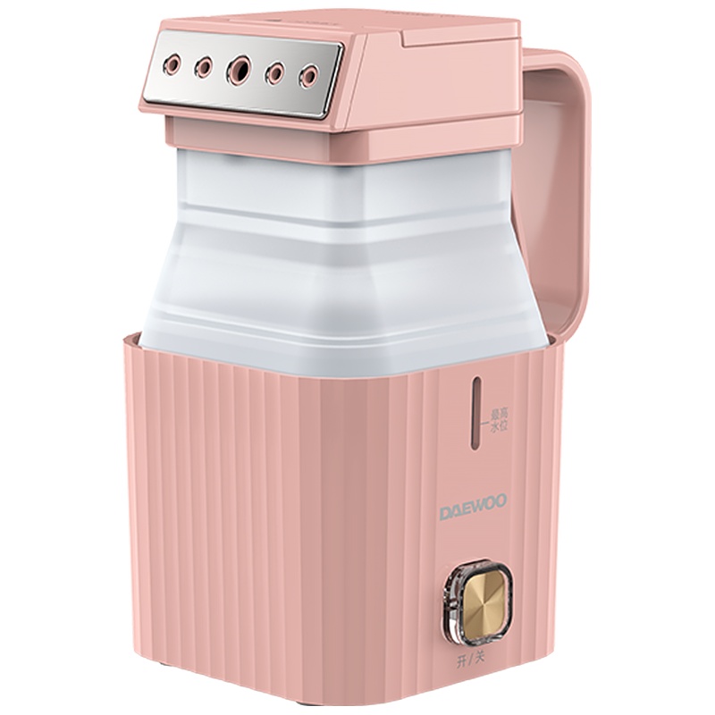 大宇(DAEWOO)手持挂烫机 HI-026 蒸汽家用小型迷你便携旅行宿舍学生熨烫机 熨烫衣服神器小方盒 粉色