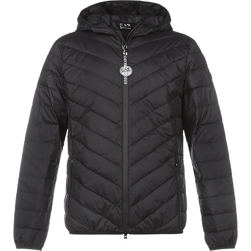 EMPORIO ARMANI EA7 阿玛尼 男士 聚酯纤维连帽薄款鸭绒羽绒服 8NPB07 PNE1Z