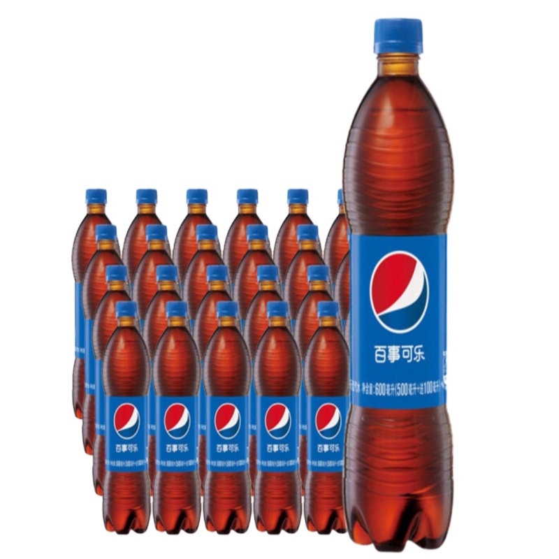 百事可乐 饮料 汽水碳酸饮料 600ml*24瓶/箱
