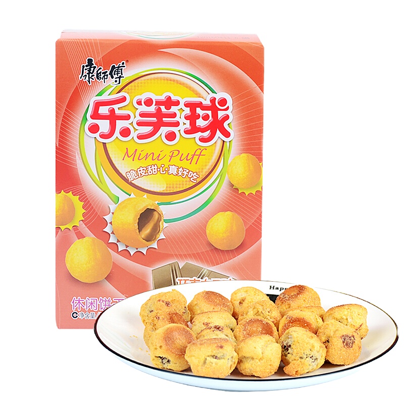 康师傅 乐芙球牛奶50g康师傅 乐芙球巧克力50g*5盒
