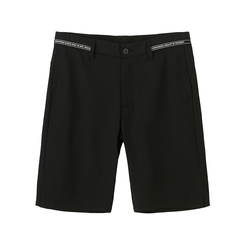 马克华菲夏季新款男士短裤休闲纯色五分短裤