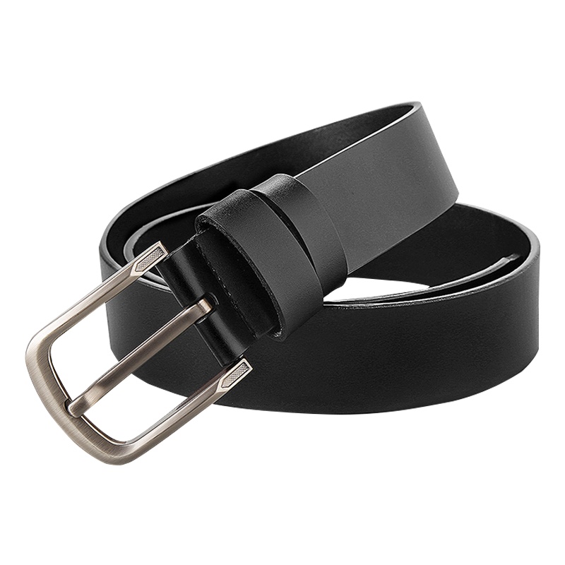 腰带裤带休闲青年礼物软面针扣真皮裤腰带男士皮带_TKSMG2