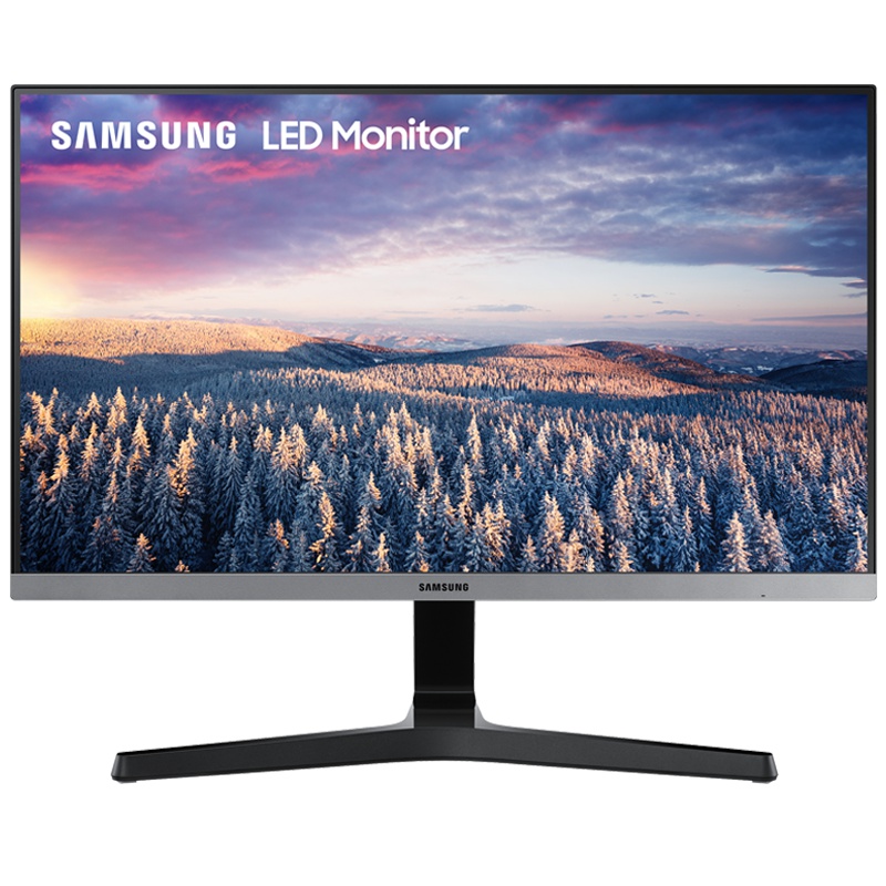 三星(SAMSUNG) S24R350FHC 23.8英寸PLS屏75Hz刷新率三边微窄边框双接口电脑液晶显示器