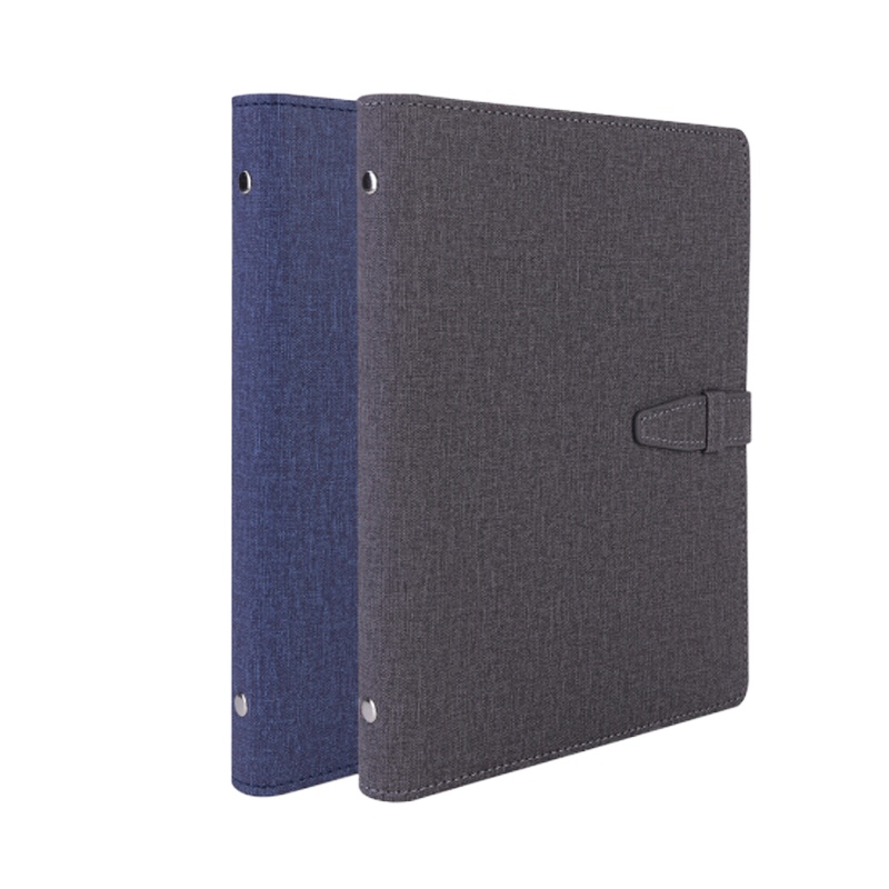 得力(deli)25K100张时尚活页扣带皮面本