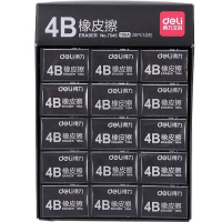 得力(deli) 7545/100A黑色橡皮擦(5个装)