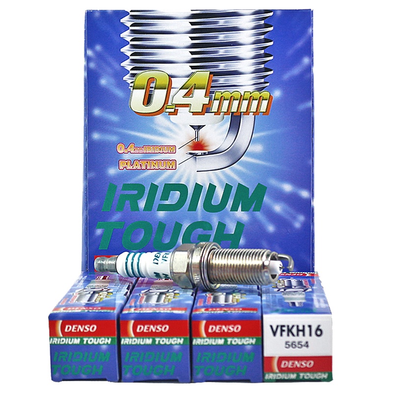 电装(DENSO)双铱金火花塞VFKH16适配汉兰达/胜达/索纳塔/奇骏/标致508/世嘉/八代索纳塔/智跑(4支装)