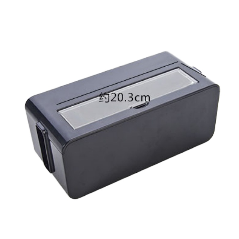 插排电线收纳盒 桌面插线板集线盒电源线插座理线器 米魁数据线整理盒 中号黑色