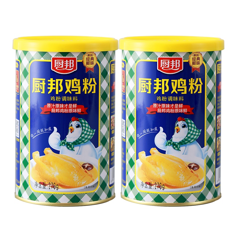 厨邦鸡粉270g*2 浓香鸡汁调味品炒菜调味料鸡精味精家用厨房调料组合装
