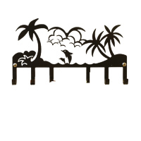 铁艺门后挂钩创意衣架挂衣钩衣服壁挂免钉阿斯卡利加厚衣挂浴室钩子