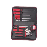 力易得(ENDURA) 9件套便携式组套 维修组套 手动工具组套 五金工具箱 货号E1123