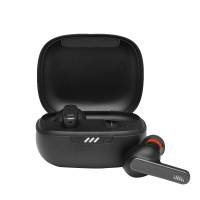 JBL真无线智能降噪蓝牙耳机LIVE PRO+炫光豆游戏音乐通话带麦耳机黑色