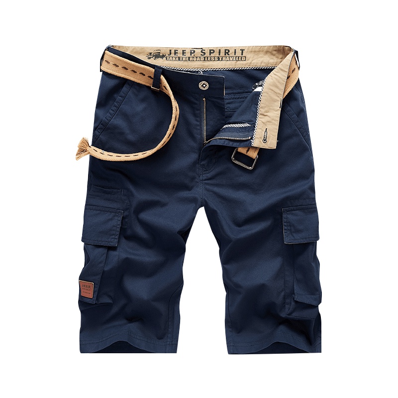 夏季jeep吉普正品短裤薄款男多口袋大码宽松直筒纯棉休闲五分工装裤青少年韩版潮牌运动裤