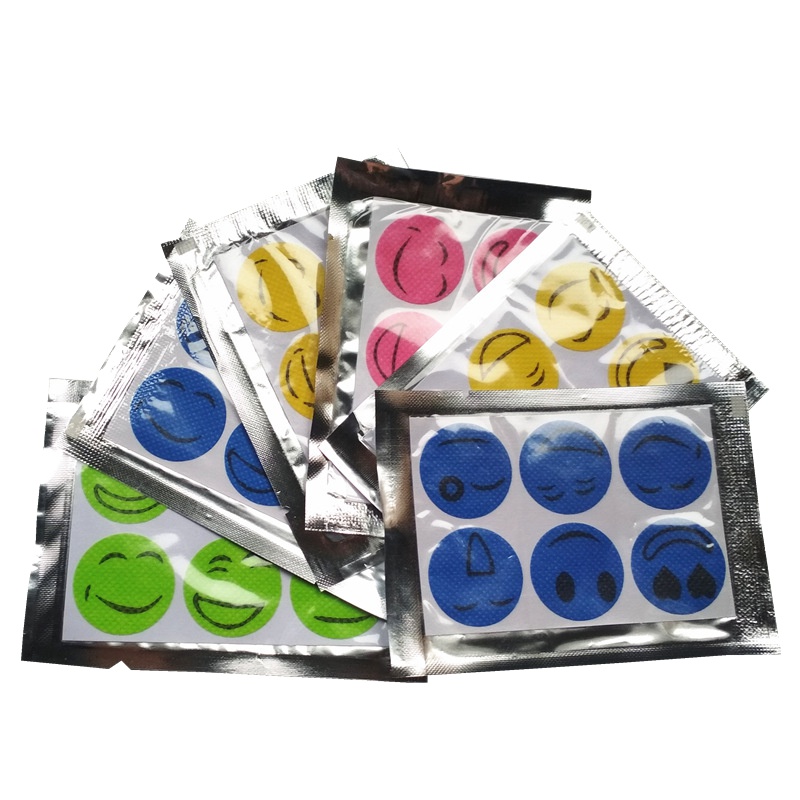 【60贴】卡通笑脸驱蚊贴 植物精油户外驱蚊