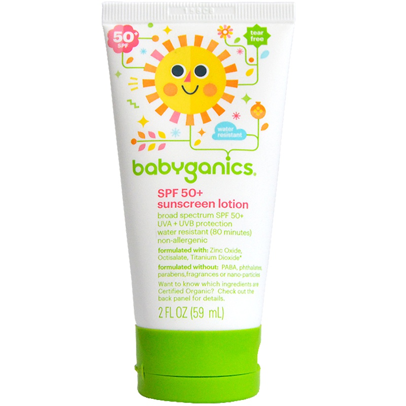 甘尼克宝贝(BabyGanics)天然矿物儿童防晒霜SPF50 随身装 59毫升/瓶各种肤质可用