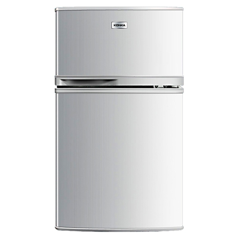 康佳(KONKA)102升 两门双门小冰箱 小型迷你家用租房宿舍公寓 保鲜双开门 节能省电低音冷藏冷冻 BCD-102S