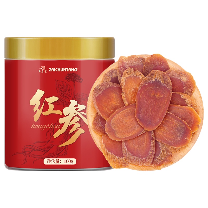 再春堂红参100g切片无糖红参茶正宗长白山正品红参