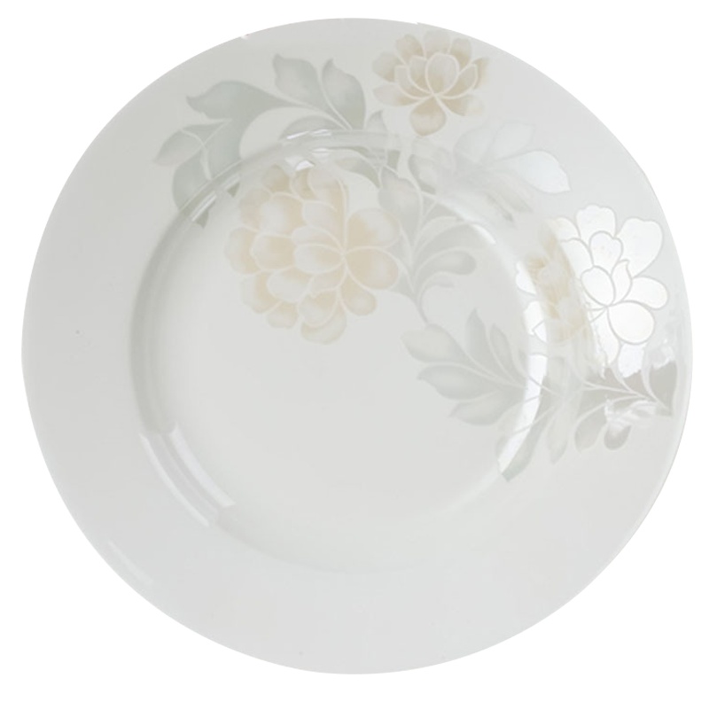 瓷物语欧式骨瓷餐具套装陶瓷碗碟盘家用组合简约手绘描金