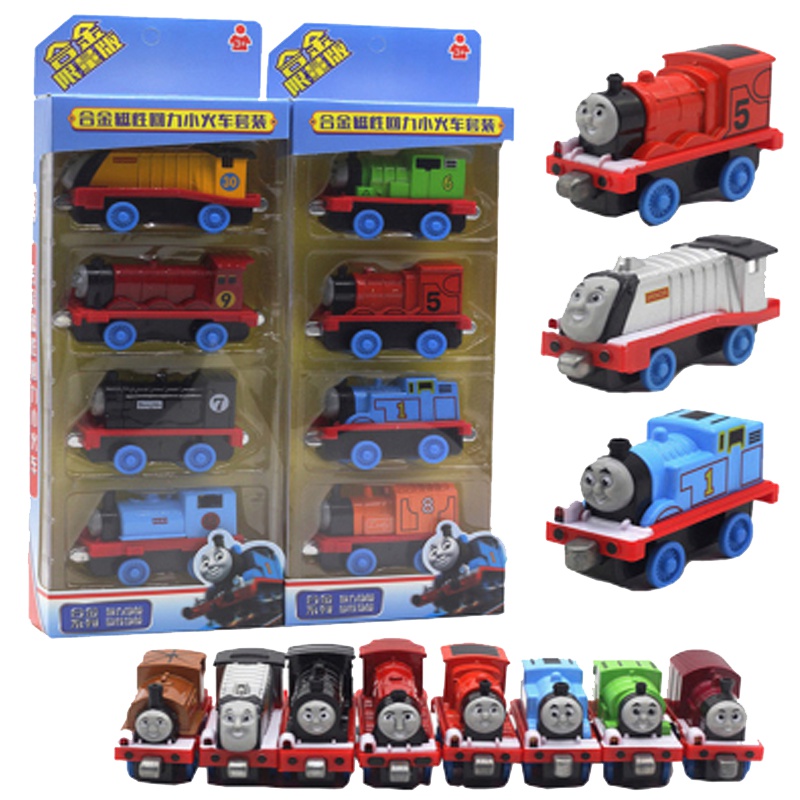 托马斯小火车头套装轨道合金回力4车头礼盒装3岁以上男孩儿童正版玩具詹姆士305*110*40乐婷美欣