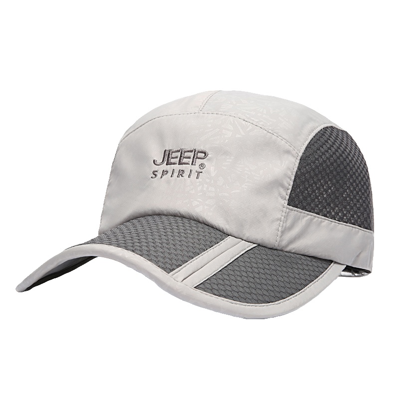JEEP吉普网帽棒球帽速干帽子男女可折叠鸭舌太阳帽夏季遮阳防晒帽