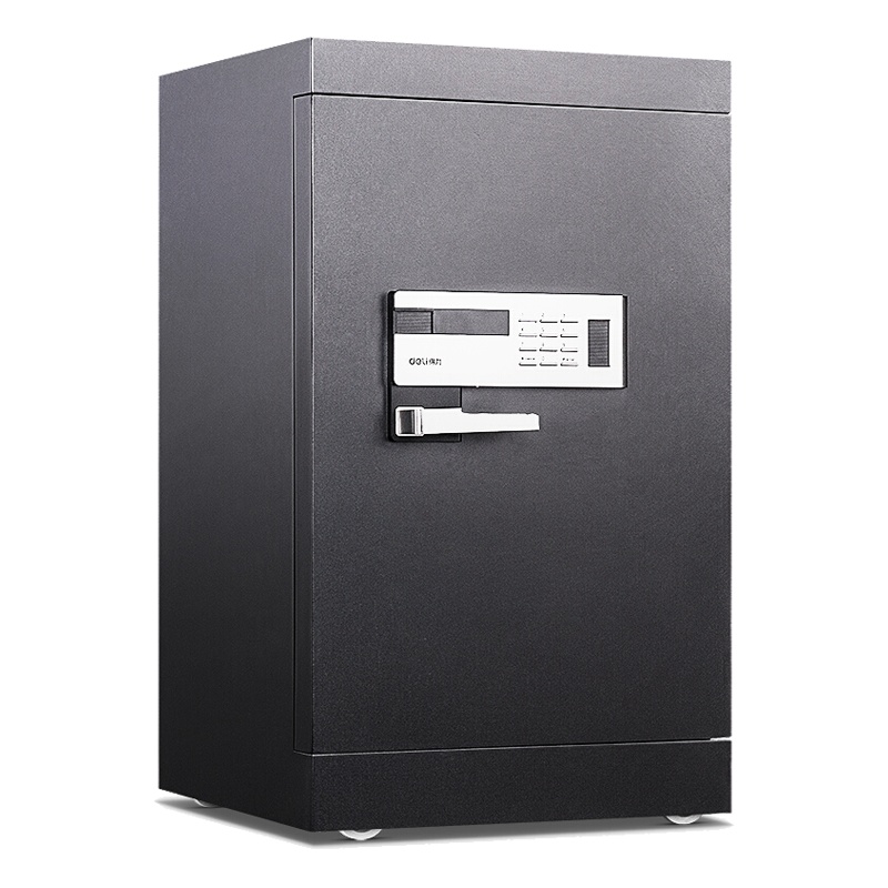 得力(deli)4096电子密码保险箱 黑色 高72cm 电子防盗保险箱 3C认证办公家用防盗合同资料保险柜