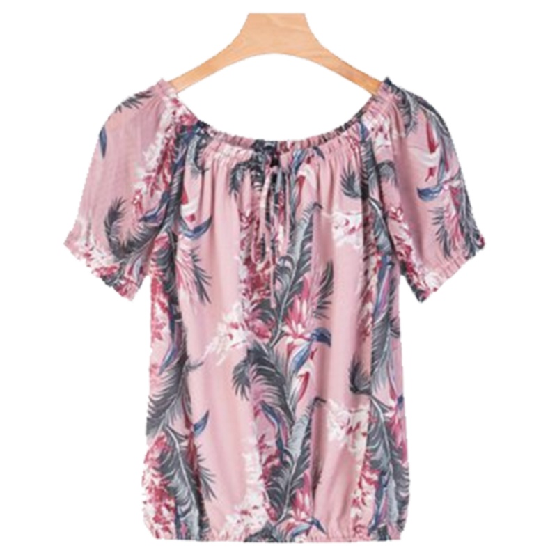 【专柜同款】Puella夏日清爽印花上衣衬衫20012085