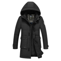 雅鹿男装男羽绒服男士外套中长款保暖中青年防寒服LWB-1989L