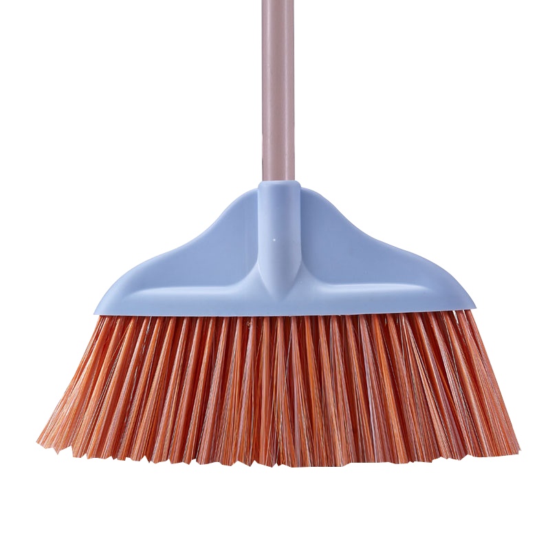 冰禹 BYaf-569 硬毛塑料扫 商超环卫扫户外扫帚头 学校工厂扫帚含柄 24把 混色装