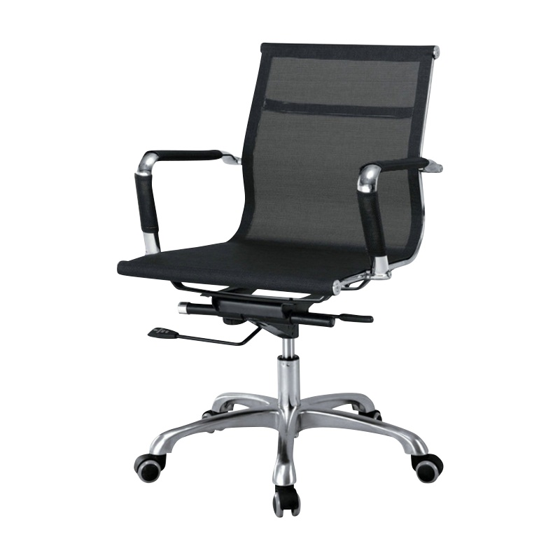 汉诺鑫威员工电脑椅简约职员办公椅办公室时尚弓形座椅可升降靠背透气网椅