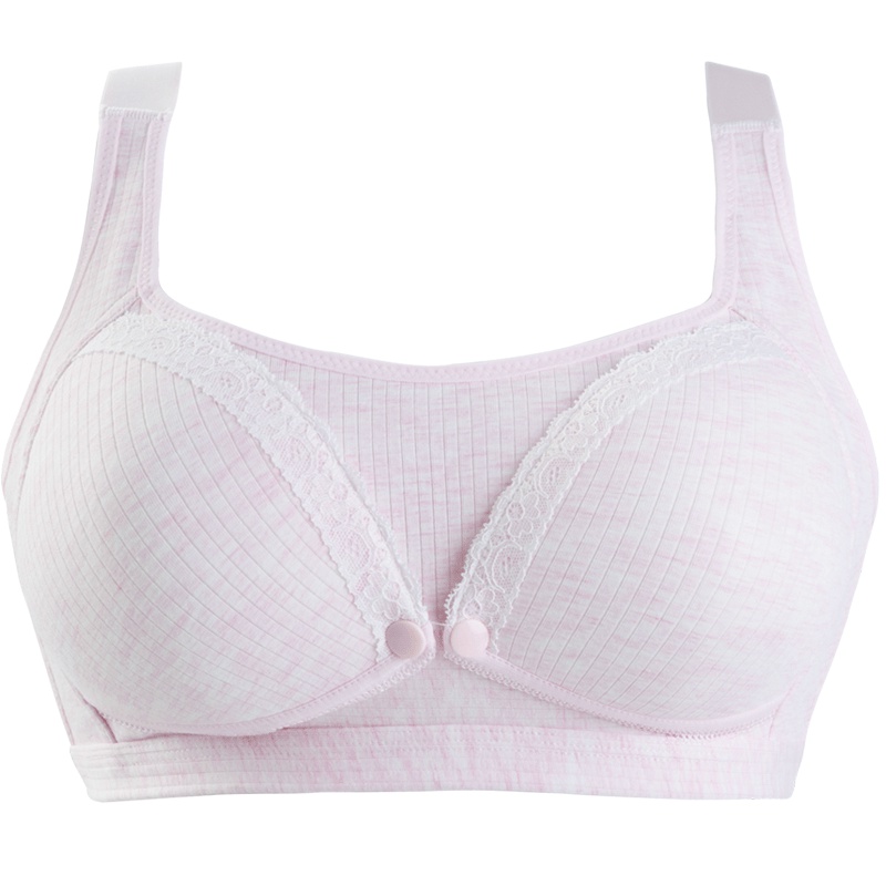 贝贝怡孕妇前开扣哺乳文胸春夏薄款产妇无钢圈喂奶内衣191Y418