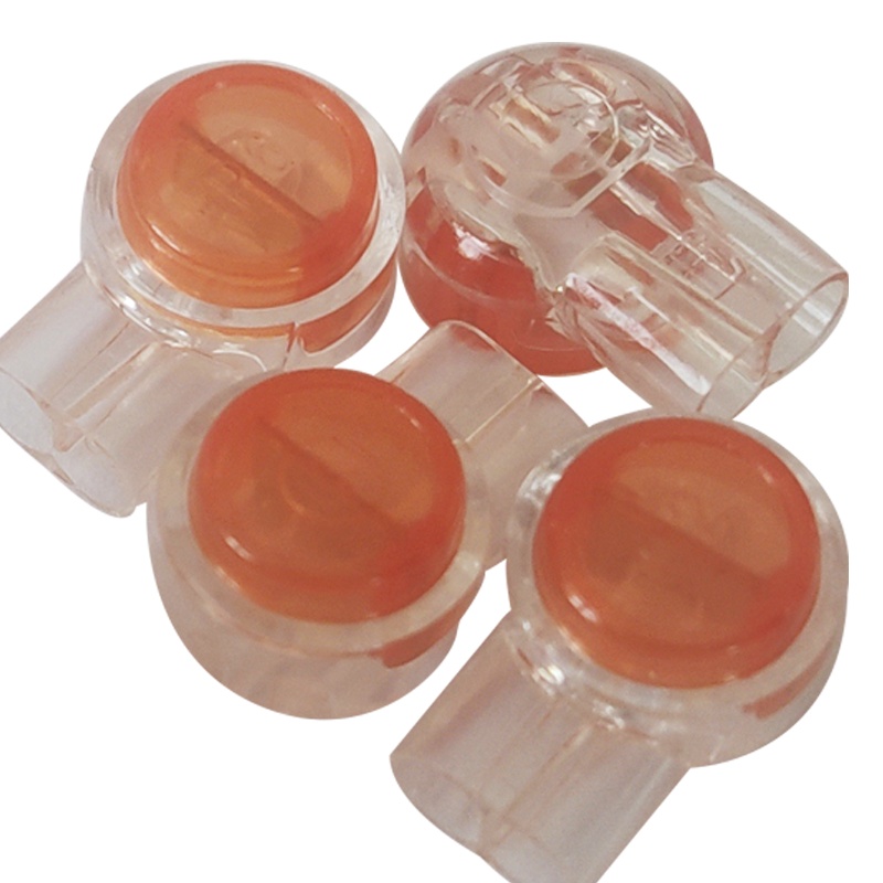 开仰(KAIYANG)kyK1-JXZ 高速网线配套单刀两芯K1接线子网络转接头 200只/包/10包/盒 透明色