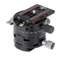 徕图/leofoto G2 齿轮云台倾斜双轴正负10度专业全景摄影摄像微调云台夹座 11mm深度螺孔