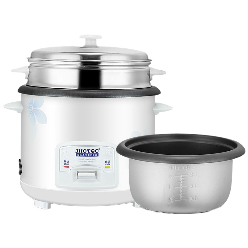 纳丽雅(Naliya)电饭煲饭锅家用1小型2老式3迷你4升5L多功能半球普通一三角蒸米饭 白色5升铁合金内胆送蒸笼